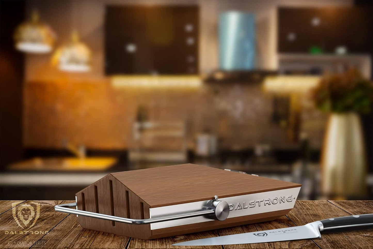 18-Piece Gladiator Colossal Knife Block Set — German High-Carbon Steel, Full-Tang, Hand-Sharpened — For Home Chefs, Wedding Registries & Serious Kitchens — Acacia Wood Block, NSF Certified