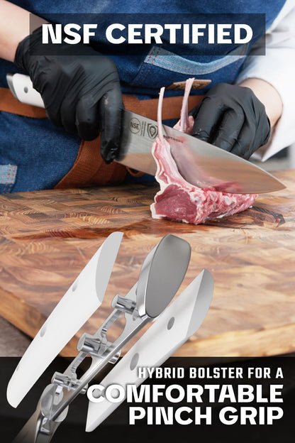 18-Piece Gladiator Colossal Knife Block Set — German High-Carbon Steel, Full-Tang, Hand-Sharpened — For Home Chefs, Wedding Registries & Serious Kitchens — Acacia Wood Block, NSF Certified