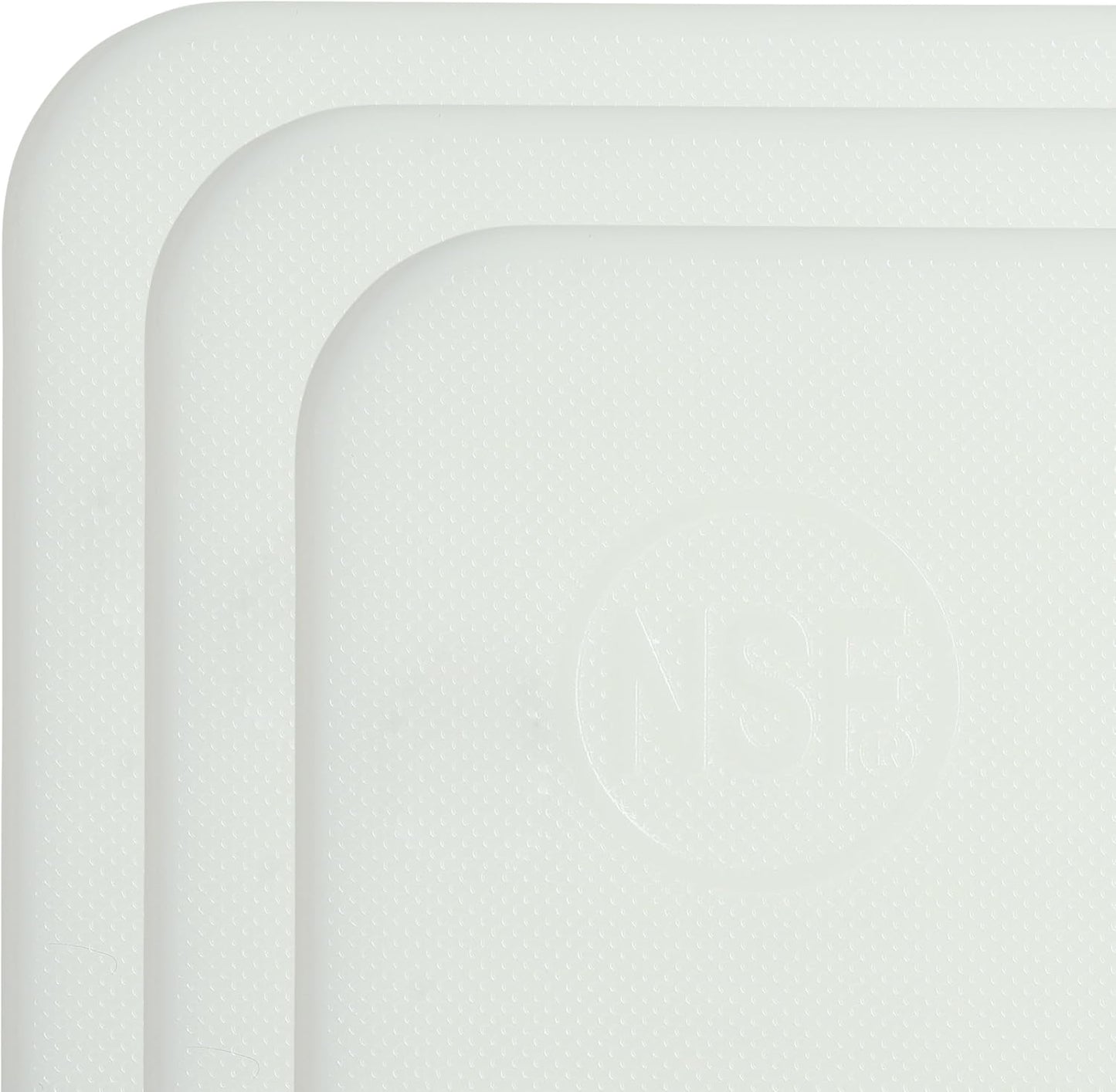 Small Bar Board 10 x 6 Inch Professional White Plastic for Kitchen, 3 Pack