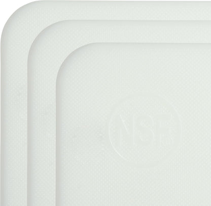 Small Bar Board 10 x 6 Inch Professional White Plastic for Kitchen, 3 Pack