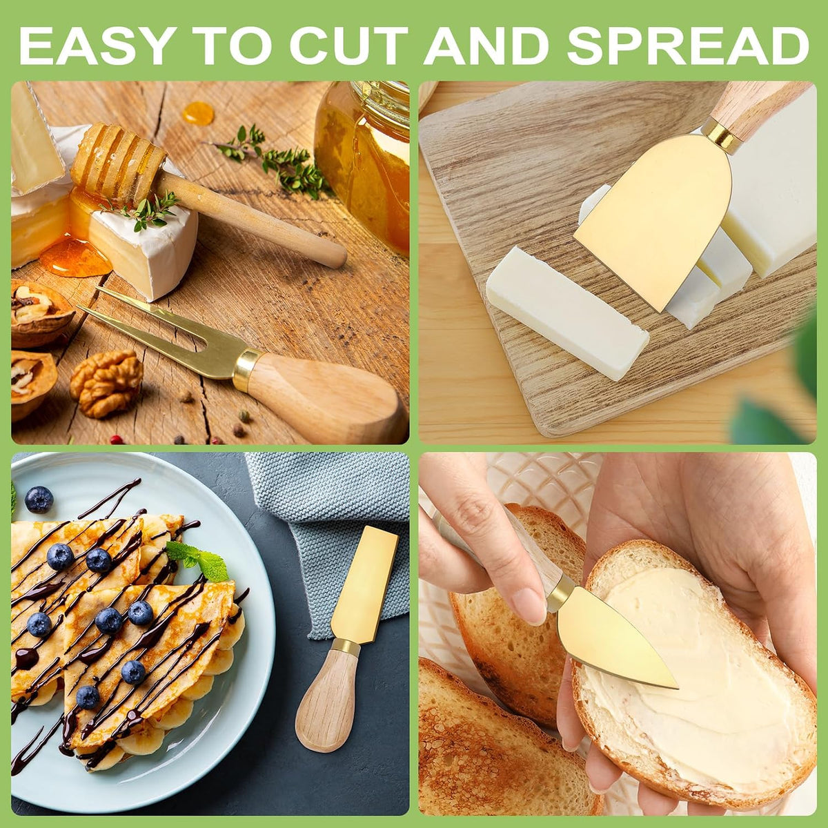 98Pcs Charcuterie Boards Accessories, Gold Stainless Steel Utensil