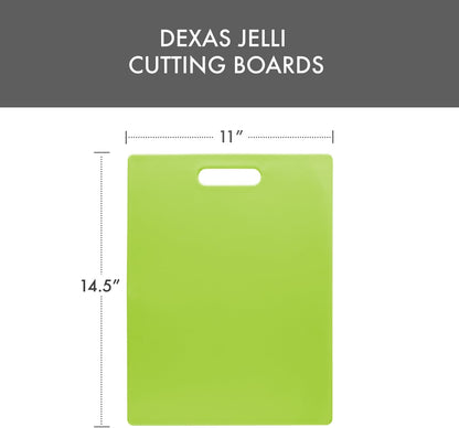 Classic Jelli Cutting Board with Handle, 9 by 15 inches, White Granite Pattern