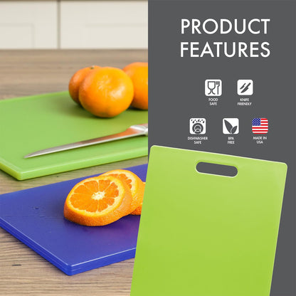 Classic Jelli Cutting Board with Handle, 9 by 15 inches, White Granite Pattern