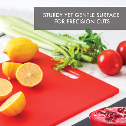 Classic Jelli Cutting Board with Handle, 9 by 15 inches, White Granite Pattern