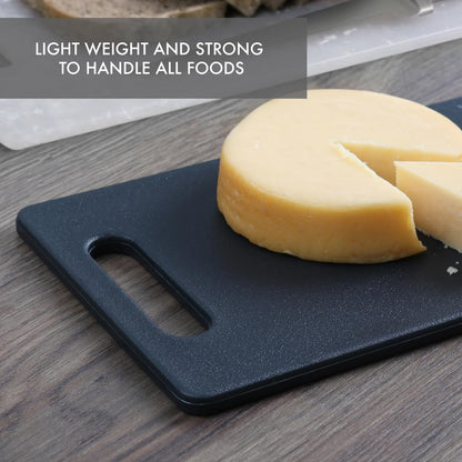 Classic Jelli Cutting Board with Handle, 9 by 15 inches, White Granite Pattern