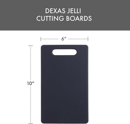 Classic Jelli Cutting Board with Handle, 9 by 15 inches, White Granite Pattern
