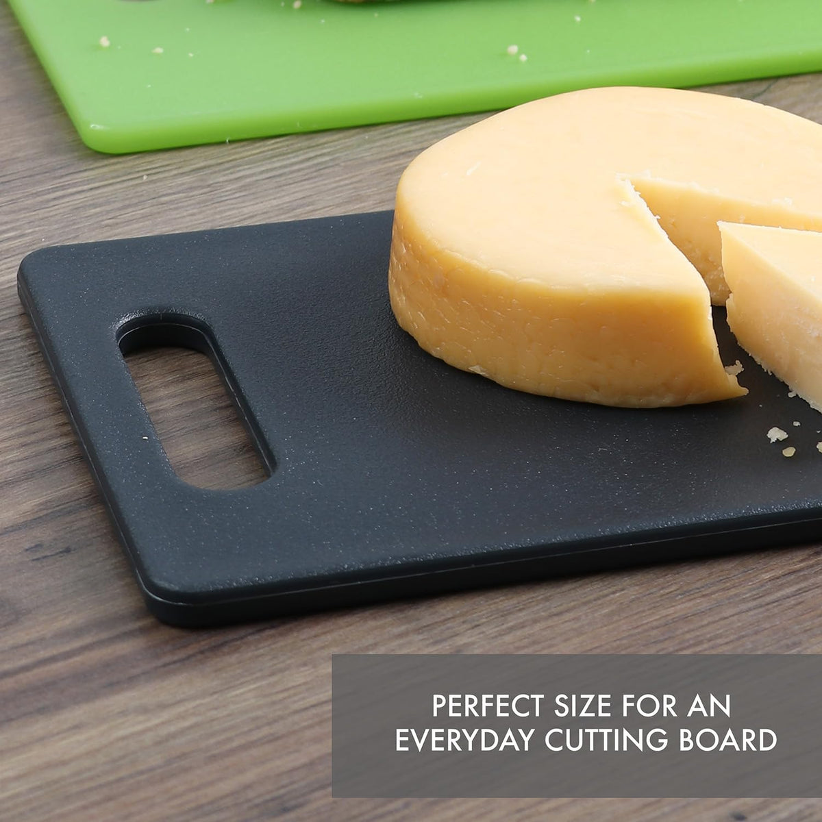 Classic Jelli Cutting Board with Handle, 9 by 15 inches, White Granite Pattern