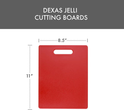 Classic Jelli Cutting Board with Handle, 9 by 15 inches, White Granite Pattern