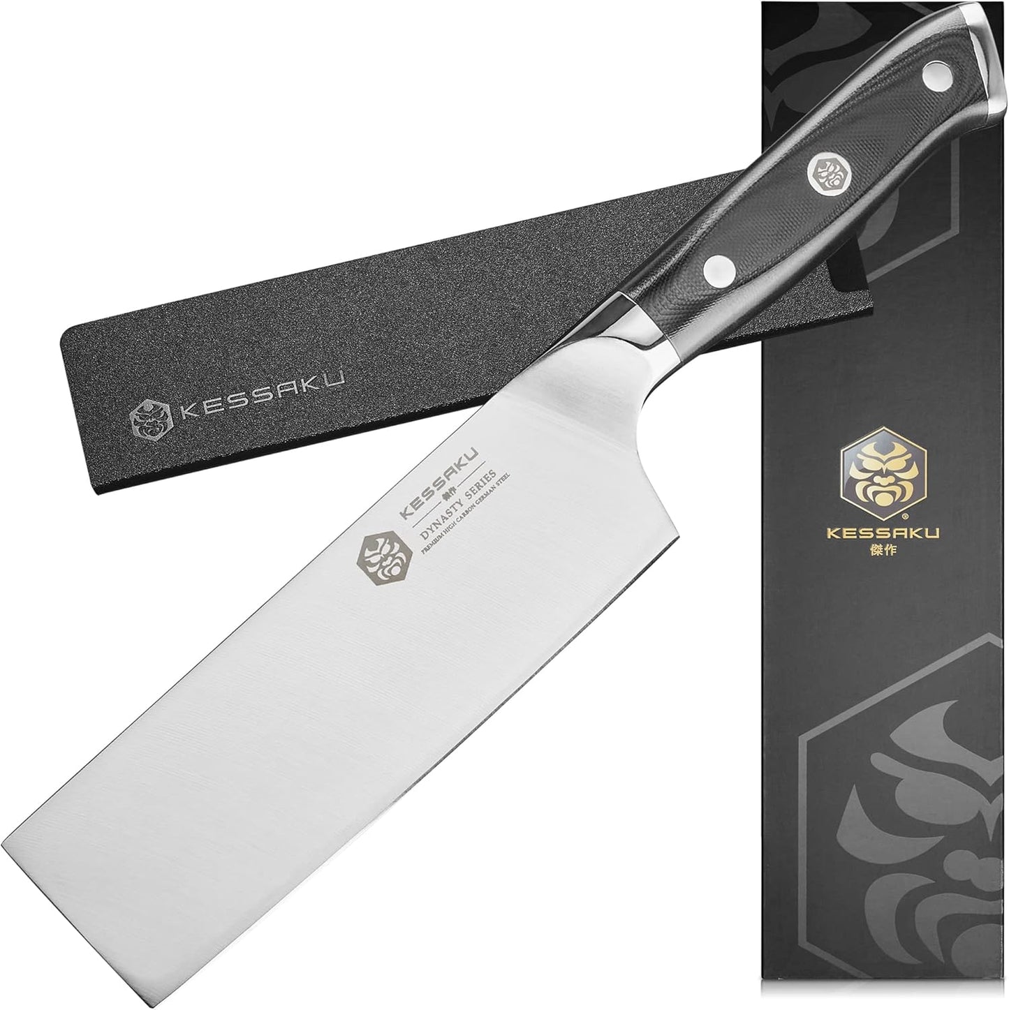 Carving Knife - 12 inch - Dynasty Series - Razor Sharp - Granton Edge - Forged ThyssenKrupp German High Carbon Stainless Steel - G10 Garolite Handle with Blade Guard