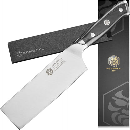 Carving Knife - 12 inch - Dynasty Series - Razor Sharp - Granton Edge - Forged ThyssenKrupp German High Carbon Stainless Steel - G10 Garolite Handle with Blade Guard