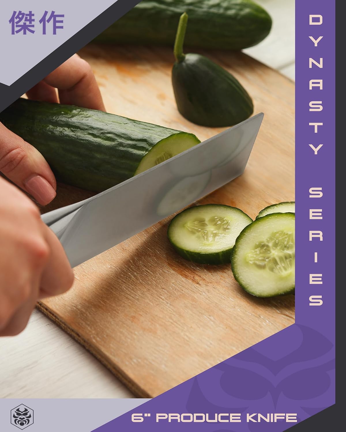 Carving Knife - 12 inch - Dynasty Series - Razor Sharp - Granton Edge - Forged ThyssenKrupp German High Carbon Stainless Steel - G10 Garolite Handle with Blade Guard