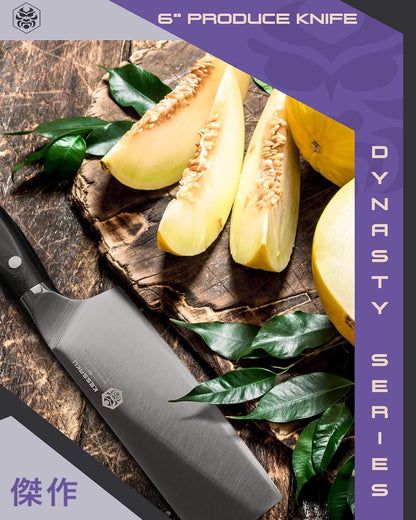 Carving Knife - 12 inch - Dynasty Series - Razor Sharp - Granton Edge - Forged ThyssenKrupp German High Carbon Stainless Steel - G10 Garolite Handle with Blade Guard