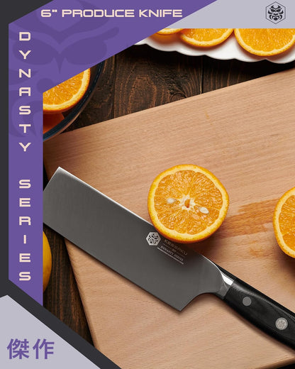 Carving Knife - 12 inch - Dynasty Series - Razor Sharp - Granton Edge - Forged ThyssenKrupp German High Carbon Stainless Steel - G10 Garolite Handle with Blade Guard