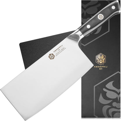 Carving Knife - 12 inch - Dynasty Series - Razor Sharp - Granton Edge - Forged ThyssenKrupp German High Carbon Stainless Steel - G10 Garolite Handle with Blade Guard