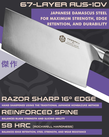 Carving Knife - 12 inch - Dynasty Series - Razor Sharp - Granton Edge - Forged ThyssenKrupp German High Carbon Stainless Steel - G10 Garolite Handle with Blade Guard