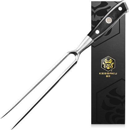 Carving Knife - 12 inch - Dynasty Series - Razor Sharp - Granton Edge - Forged ThyssenKrupp German High Carbon Stainless Steel - G10 Garolite Handle with Blade Guard