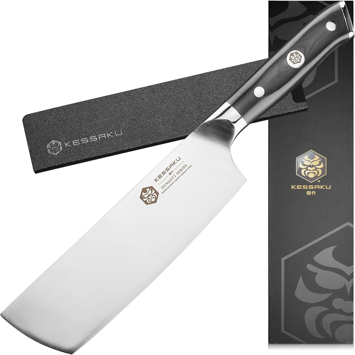 Carving Knife - 12 inch - Dynasty Series - Razor Sharp - Granton Edge - Forged ThyssenKrupp German High Carbon Stainless Steel - G10 Garolite Handle with Blade Guard