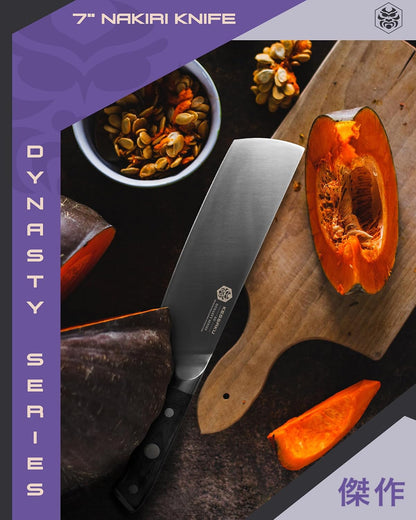Carving Knife - 12 inch - Dynasty Series - Razor Sharp - Granton Edge - Forged ThyssenKrupp German High Carbon Stainless Steel - G10 Garolite Handle with Blade Guard