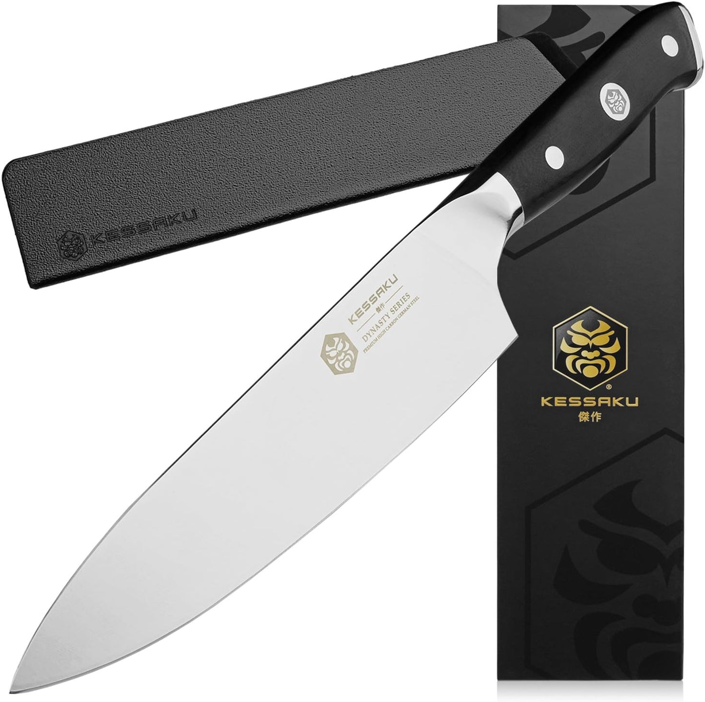 Carving Knife - 12 inch - Dynasty Series - Razor Sharp - Granton Edge - Forged ThyssenKrupp German High Carbon Stainless Steel - G10 Garolite Handle with Blade Guard
