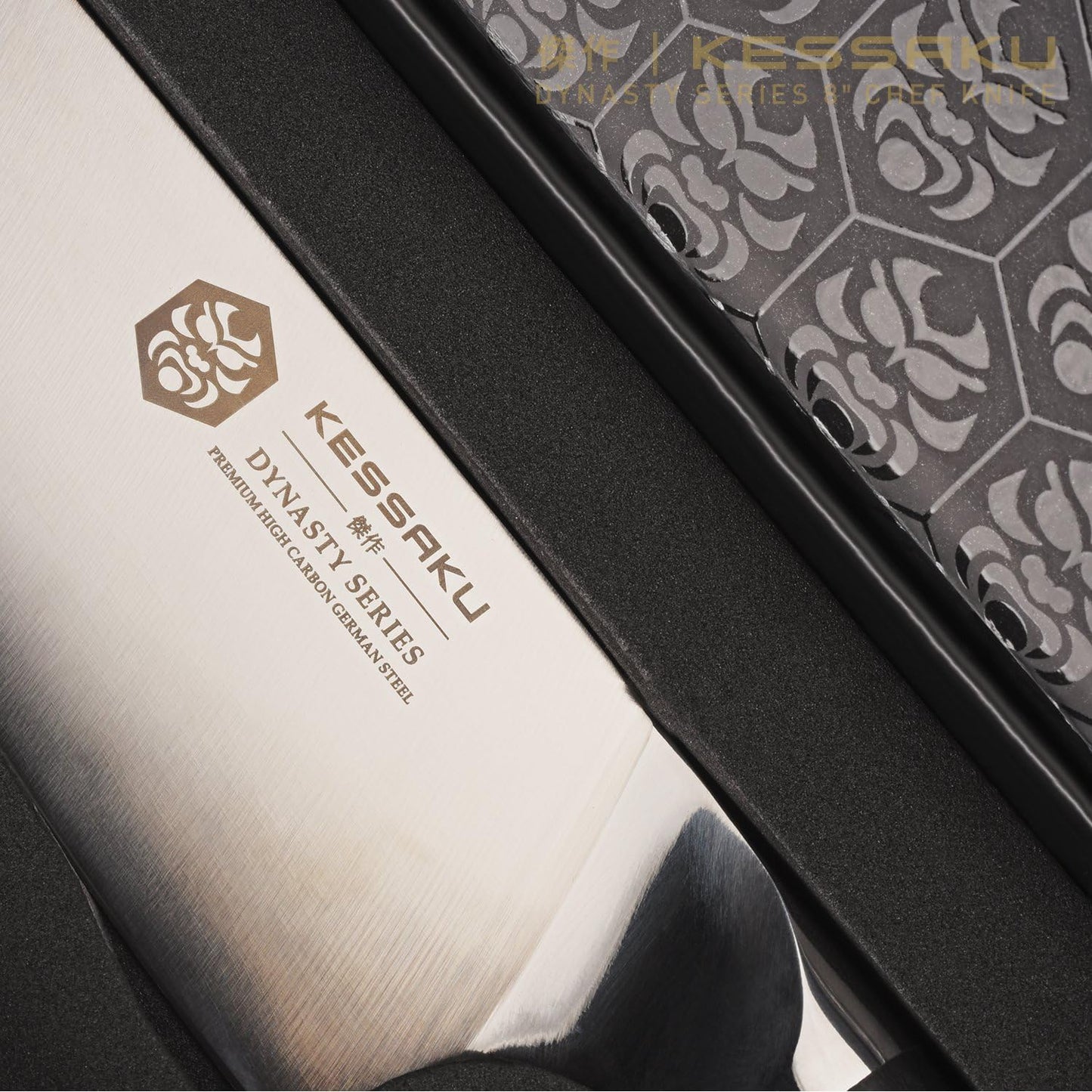 Carving Knife - 12 inch - Dynasty Series - Razor Sharp - Granton Edge - Forged ThyssenKrupp German High Carbon Stainless Steel - G10 Garolite Handle with Blade Guard