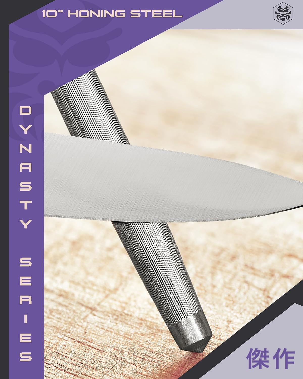 Carving Knife - 12 inch - Dynasty Series - Razor Sharp - Granton Edge - Forged ThyssenKrupp German High Carbon Stainless Steel - G10 Garolite Handle with Blade Guard
