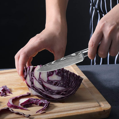 Paring Knife Set, 3.5'' Fruit and 5'' Utility Knife ﻿ | Sharp High Carbon Stainless Steel Small Kitchen Knives, Forged Peeling Knives with Ergonomic Handle in Gift Box