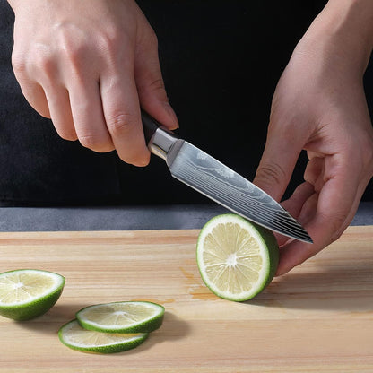 Paring Knife Set, 3.5'' Fruit and 5'' Utility Knife ﻿ | Sharp High Carbon Stainless Steel Small Kitchen Knives, Forged Peeling Knives with Ergonomic Handle in Gift Box