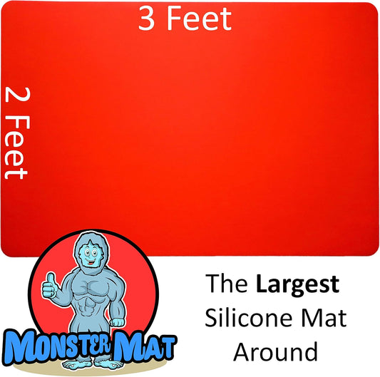 36x24 Inch Extra Large Silicone Table Protector Craft Mat for Painting, Clay, Projects, Arts and Crafts and More. Easy Clean Up and Rolls for Storage. Largest Mat Available