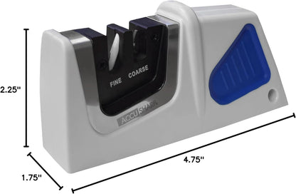 AccuSharp Pull-Through Knife Sharpener, Handheld, Blade Sharpener, Repair, Restore, and Polish Blades, Portable Multi-Tool Sharpener, Orange/Green