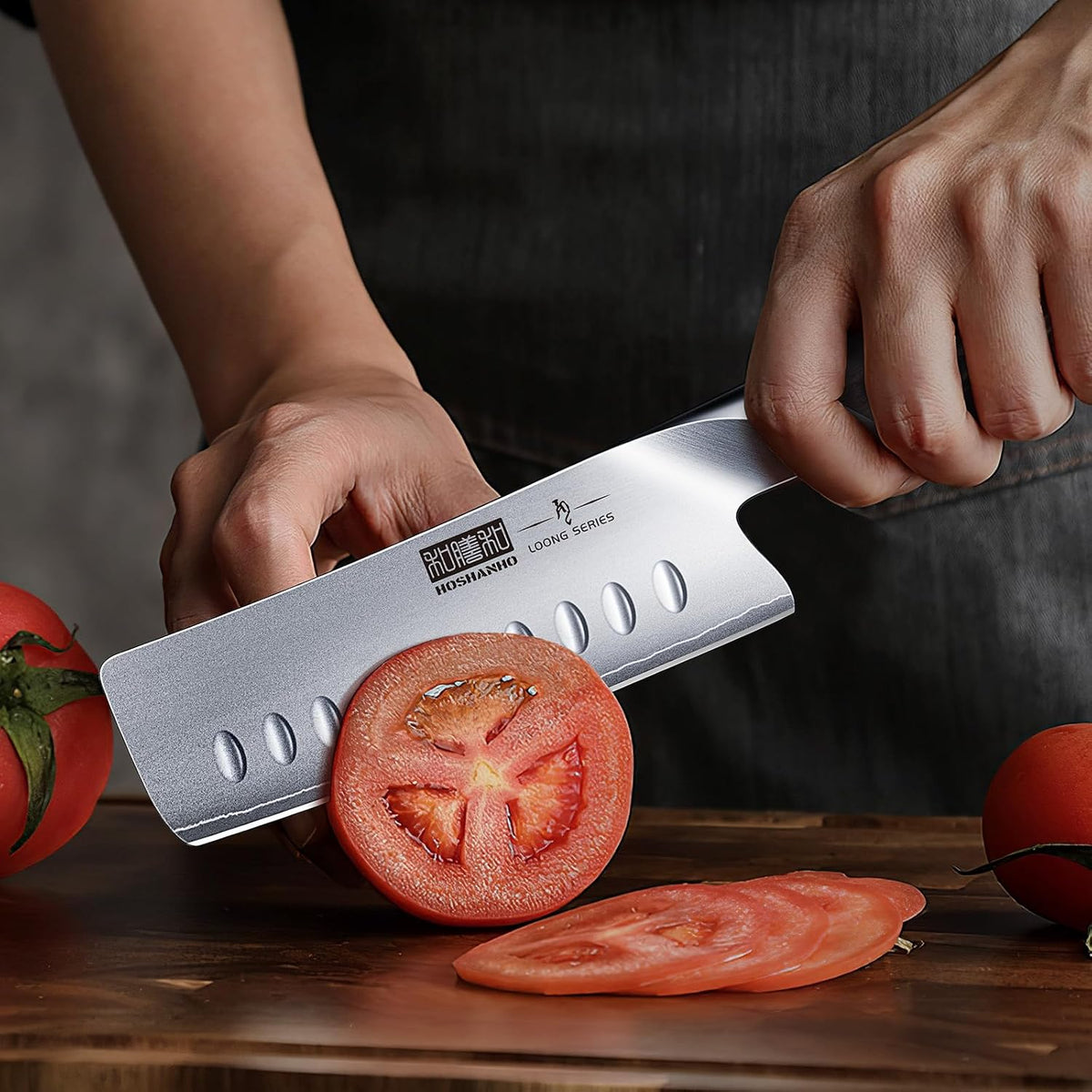7 Inch Nakiri Knife, Ultra Sharp Japanese Kitchen Chef Knife | Multipurpose Japanese High Carbon Stainless Steel Meat Vegetable Sharp Kitchen Knife with Ergonomic Pakkawood Handle