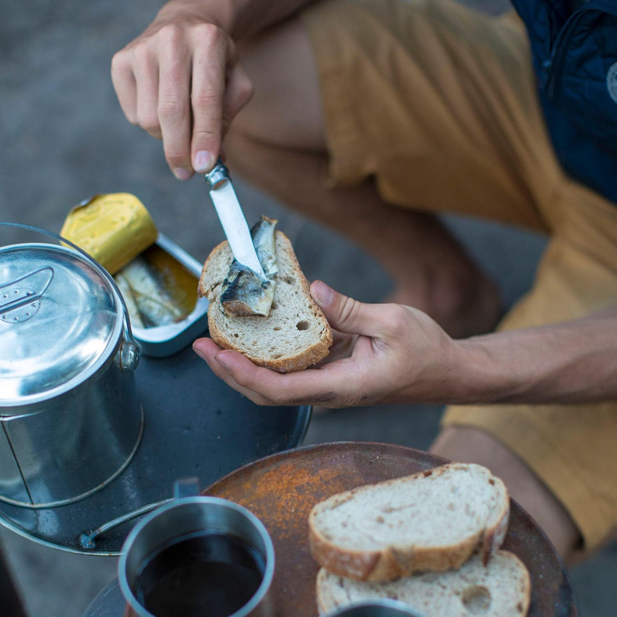 No. 08 INOX - Stainless Steel Folding Pocket Knife, Beechwood Handle | Sustainable Beech Wood, European Stainless Steel, Lightweight, Virobloc Collar, Iconic Design, Made in France