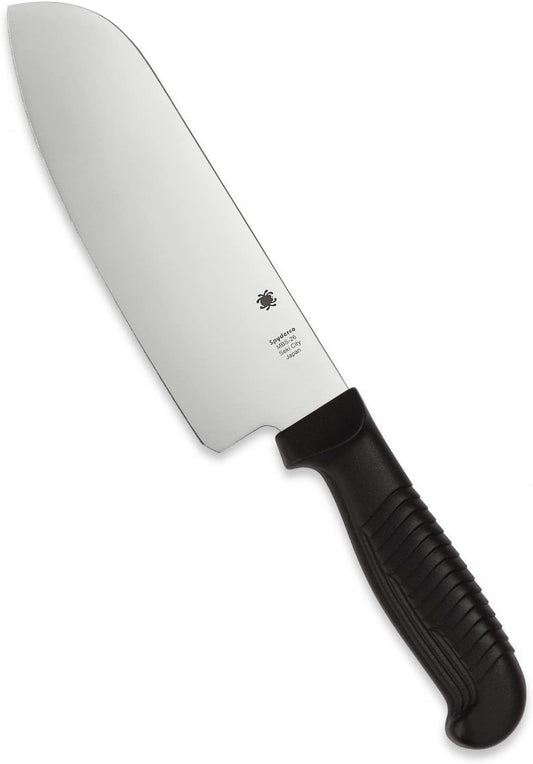Santoku Japanese Kitchen Knife, PlainEdge | Complete Set Includes Bread Knife, Santoku, and Mini Paring for Versatile Food Prep