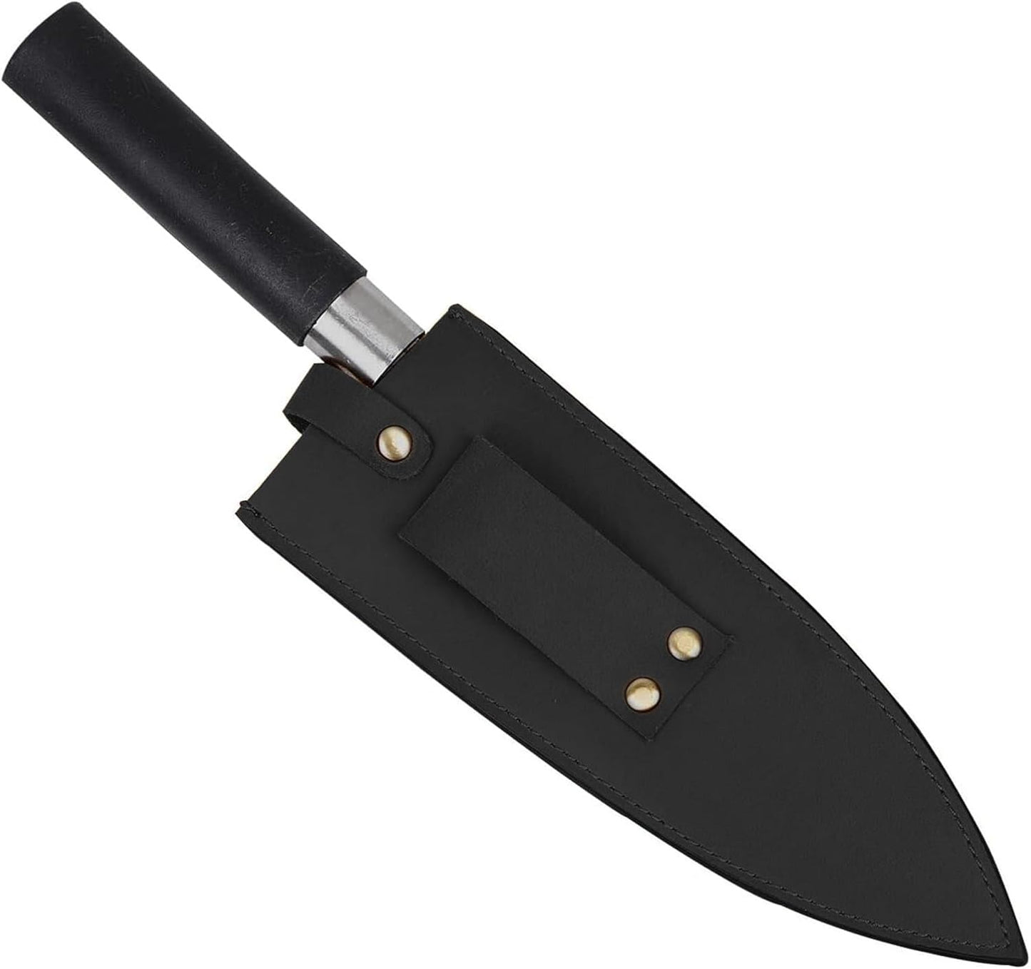 Cowhide Leather Knife Sheath, 8 Inch Chef Knife Guard, Heavy Duty Universal Knife Cover or Sleeves, Chef Meat cleaver sheath with Belt Loop(8.2" Lx2.2 W)