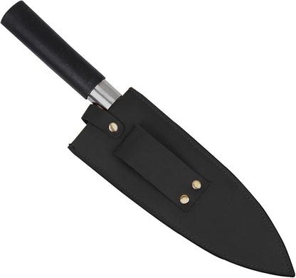 Cowhide Leather Knife Sheath, 8 Inch Chef Knife Guard, Heavy Duty Universal Knife Cover or Sleeves, Chef Meat cleaver sheath with Belt Loop(8.2" Lx2.2 W)