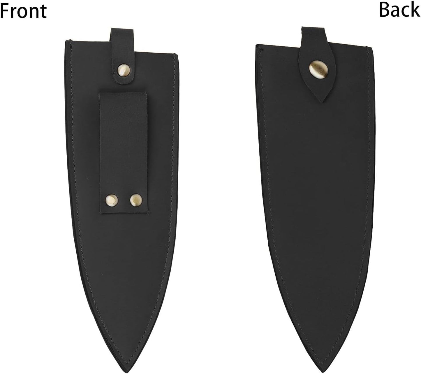 Cowhide Leather Knife Sheath, 8 Inch Chef Knife Guard, Heavy Duty Universal Knife Cover or Sleeves, Chef Meat cleaver sheath with Belt Loop(8.2" Lx2.2 W)