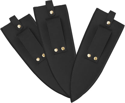 Cowhide Leather Knife Sheath, 8 Inch Chef Knife Guard, Heavy Duty Universal Knife Cover or Sleeves, Chef Meat cleaver sheath with Belt Loop(8.2" Lx2.2 W)