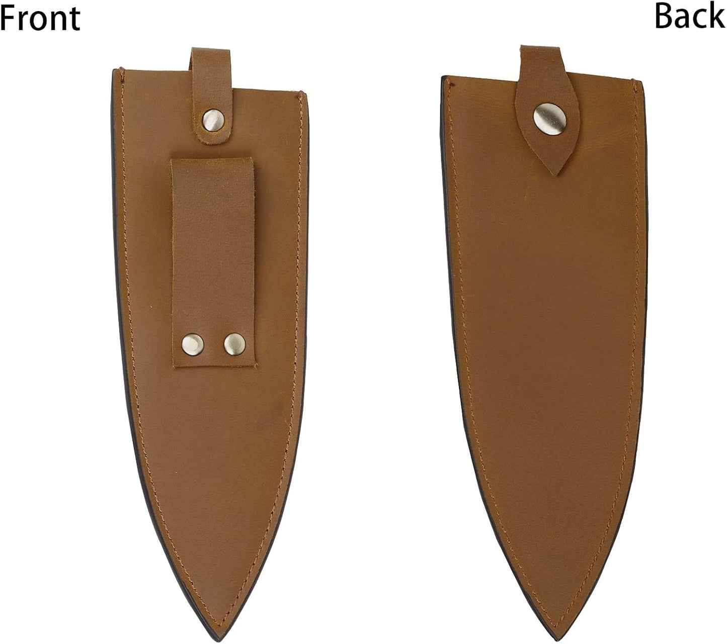 Cowhide Leather Knife Sheath, 8 Inch Chef Knife Guard, Heavy Duty Universal Knife Cover or Sleeves, Chef Meat cleaver sheath with Belt Loop(8.2" Lx2.2 W)