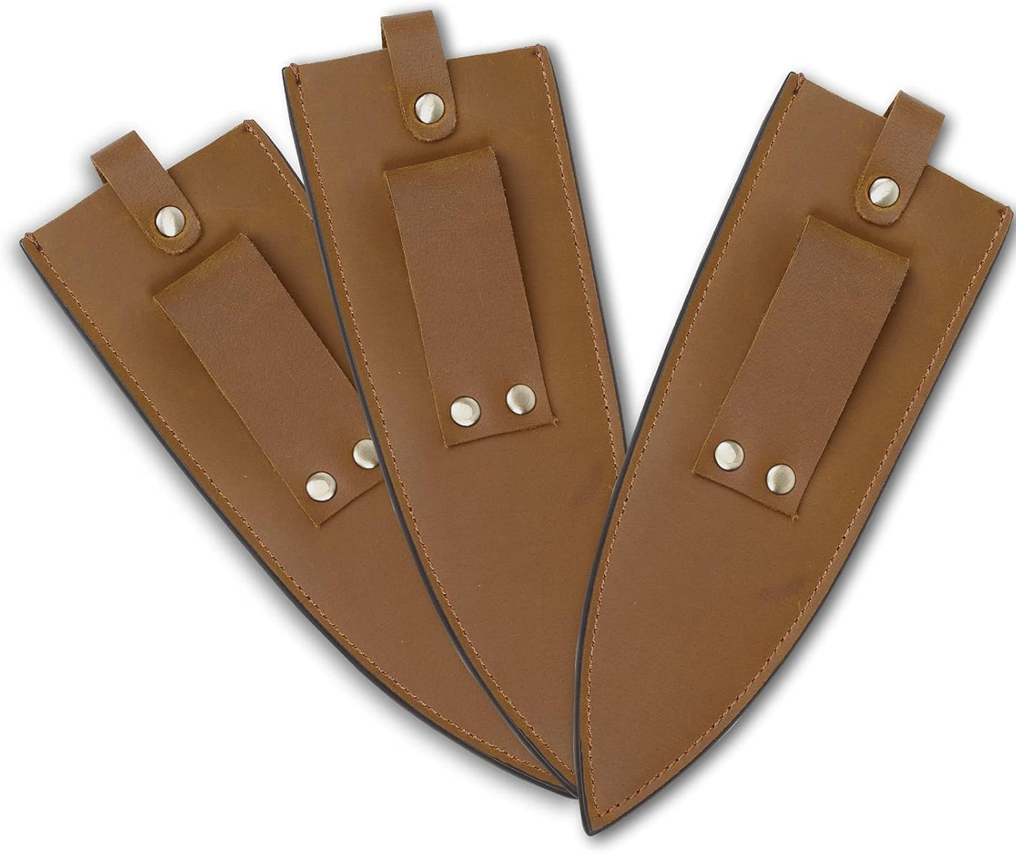Cowhide Leather Knife Sheath, 8 Inch Chef Knife Guard, Heavy Duty Universal Knife Cover or Sleeves, Chef Meat cleaver sheath with Belt Loop(8.2" Lx2.2 W)