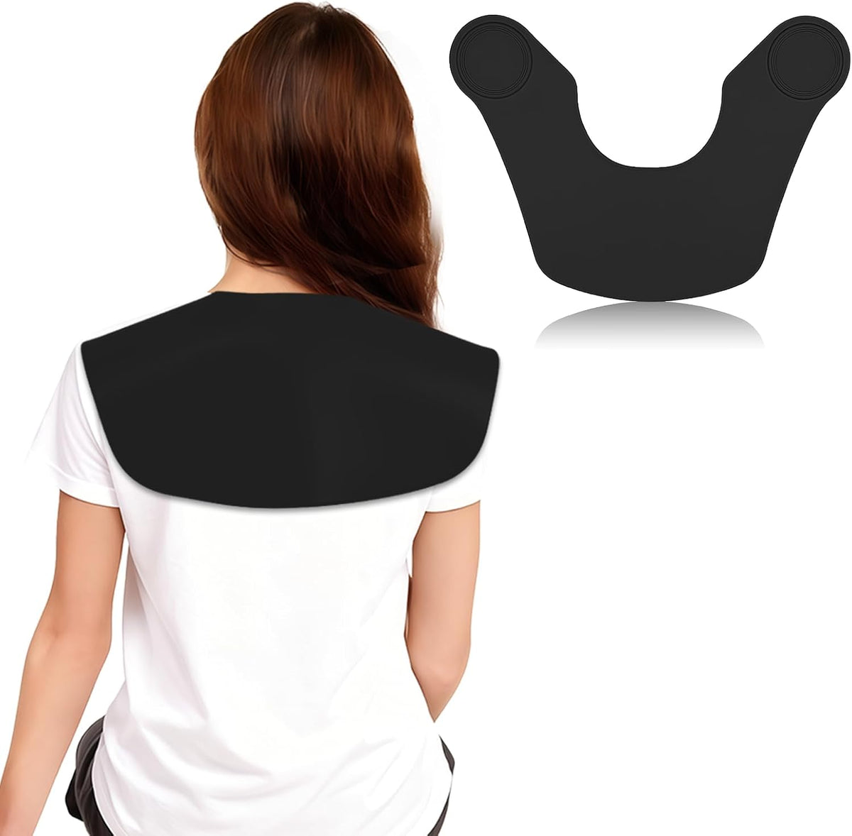 Silicone Hair Cutting Collar, Non-slip Hair Cutting Mat Haircut Cape Catcher Neck Wrap Guard Neck Fitting Accessories