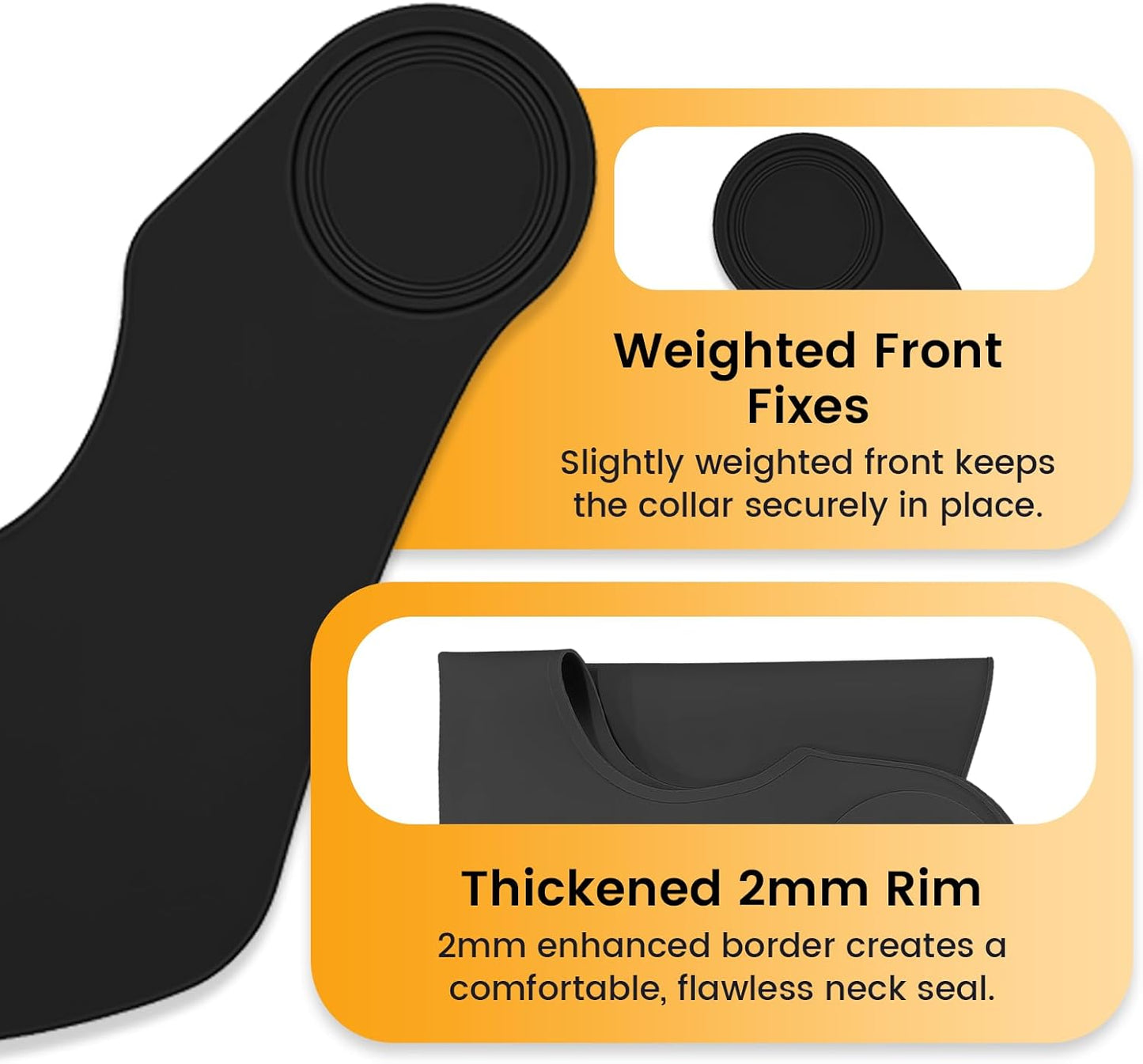 Silicone Hair Cutting Collar, Non-slip Hair Cutting Mat Haircut Cape Catcher Neck Wrap Guard Neck Fitting Accessories