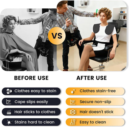 Silicone Hair Cutting Collar, Non-slip Hair Cutting Mat Haircut Cape Catcher Neck Wrap Guard Neck Fitting Accessories