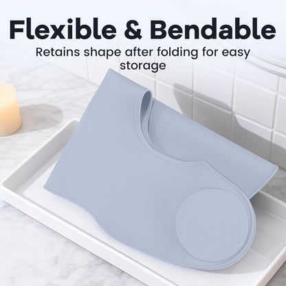 Silicone Hair Cutting Collar, Non-slip Hair Cutting Mat Haircut Cape Catcher Neck Wrap Guard Neck Fitting Accessories