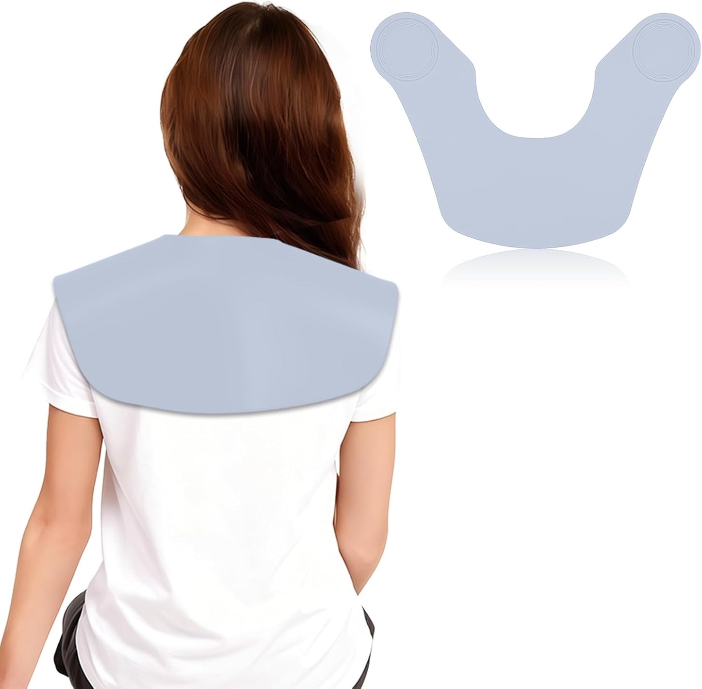 Silicone Hair Cutting Collar, Non-slip Hair Cutting Mat Haircut Cape Catcher Neck Wrap Guard Neck Fitting Accessories