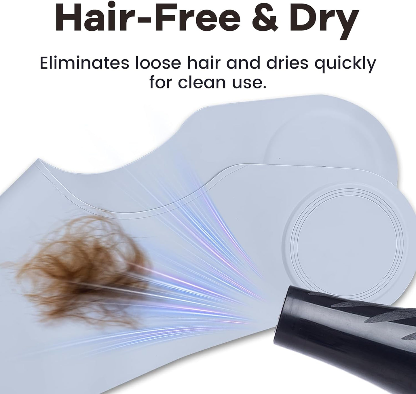 Silicone Hair Cutting Collar, Non-slip Hair Cutting Mat Haircut Cape Catcher Neck Wrap Guard Neck Fitting Accessories