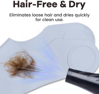 Silicone Hair Cutting Collar, Non-slip Hair Cutting Mat Haircut Cape Catcher Neck Wrap Guard Neck Fitting Accessories