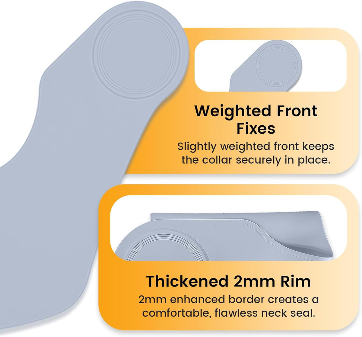 Silicone Hair Cutting Collar, Non-slip Hair Cutting Mat Haircut Cape Catcher Neck Wrap Guard Neck Fitting Accessories