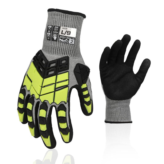 Safety Work Gloves,Impact Gloves for Men Women,Cut Resistant | Cut Resistant Touch Screen Gloves for Gardening Mechanic Construction