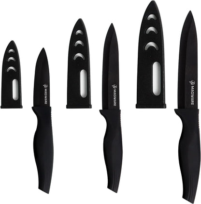 Magiware Paring Knife, Classic 4 inch Ceramic Paring Knife with Sheath Cover for Fruit and Vegetable,Longer Sharp Rust Proof Stain Resistant