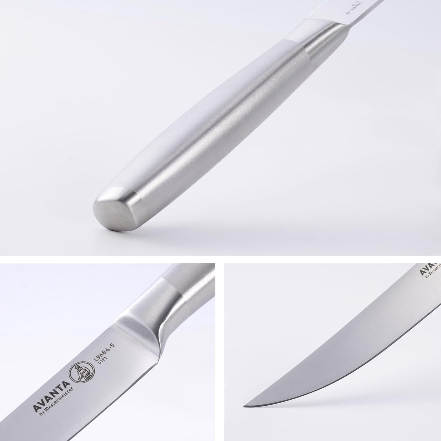 Avanta Forged 5” Fine Edge Steak Knife Set - German X50 Stainless Steel - Rust Resistant & Easy to Maintain - Includes 4 Steak Knives