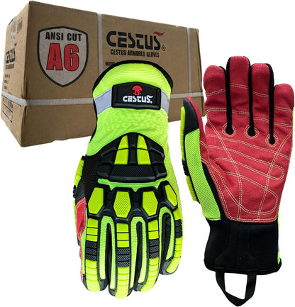 Cestus 3207, Impact Gloves with Coarse Palm, ANSI Cut A6